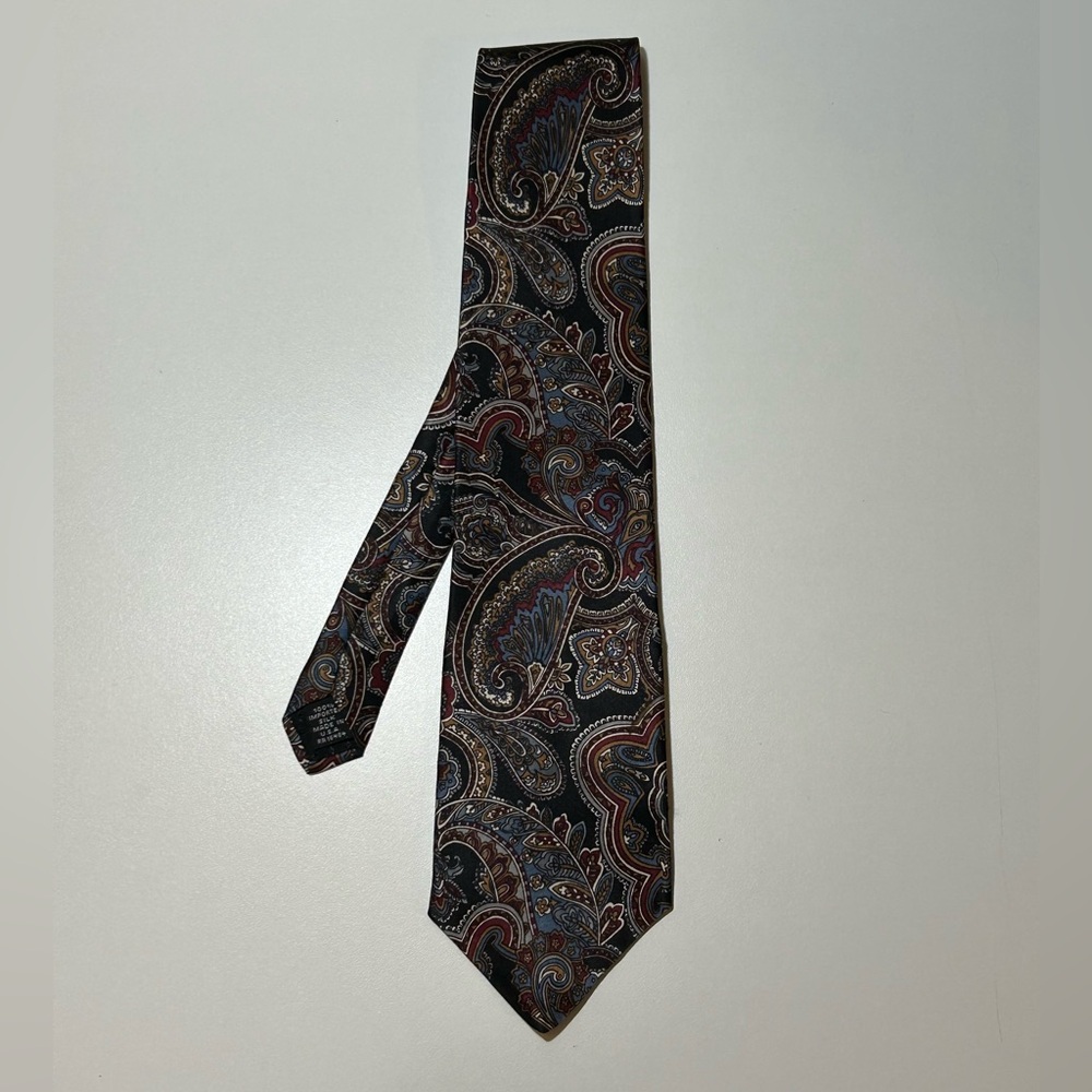Mark Alexander Silk Paisley Patterned Men's Tie